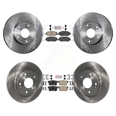 Front Rear Ceramic Pads And Disc Brake Rotors Kit For Honda Civic K8A-102488