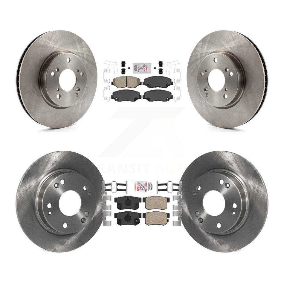 Front Rear Ceramic Pad Brake Rotors Kit For Honda Civic EX with Coupe Manual transmission K8A-102491