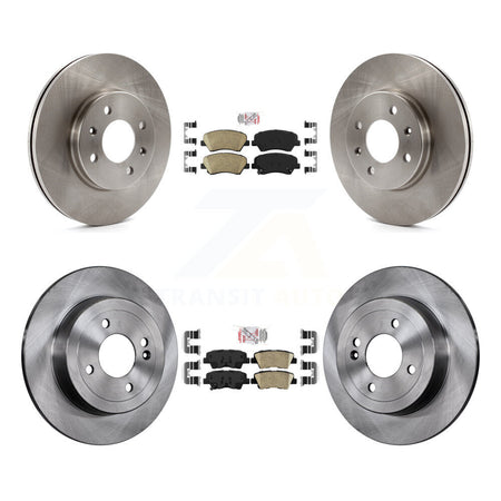 Front Rear Ceramic Pads And Disc Brake Rotors Kit For Hyundai Accent Kia Rio K8A-102494