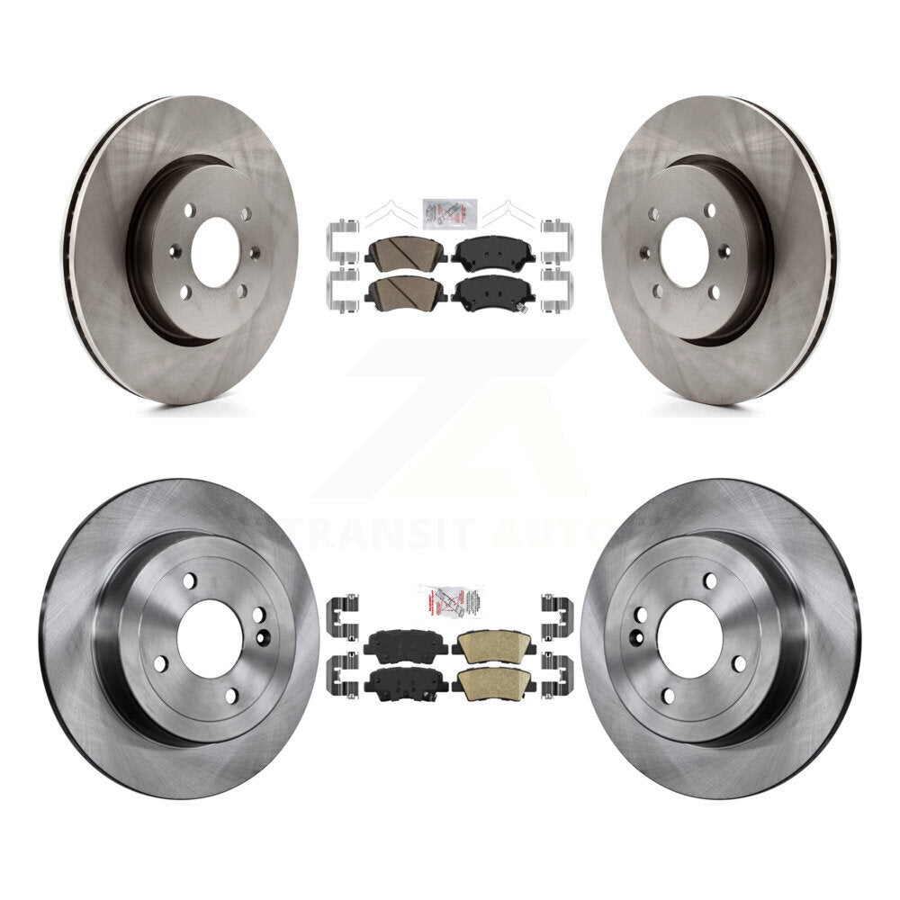 Front Rear Ceramic Pads And Disc Brake Rotors Kit For Kia Rio Hyundai Accent K8A-102495