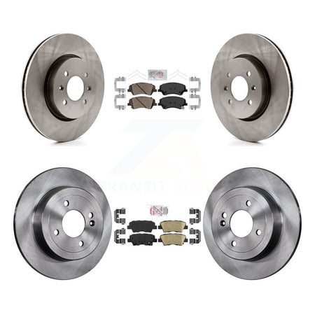 Front Rear Ceramic Pads And Disc Brake Rotors Kit For Kia Rio Hyundai Accent K8A-102495