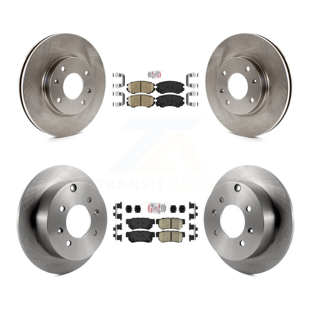 Front Rear Ceramic Pads And Disc Brake Rotors Kit For Hyundai Sonata Kia Optima Magentis K8A-102496