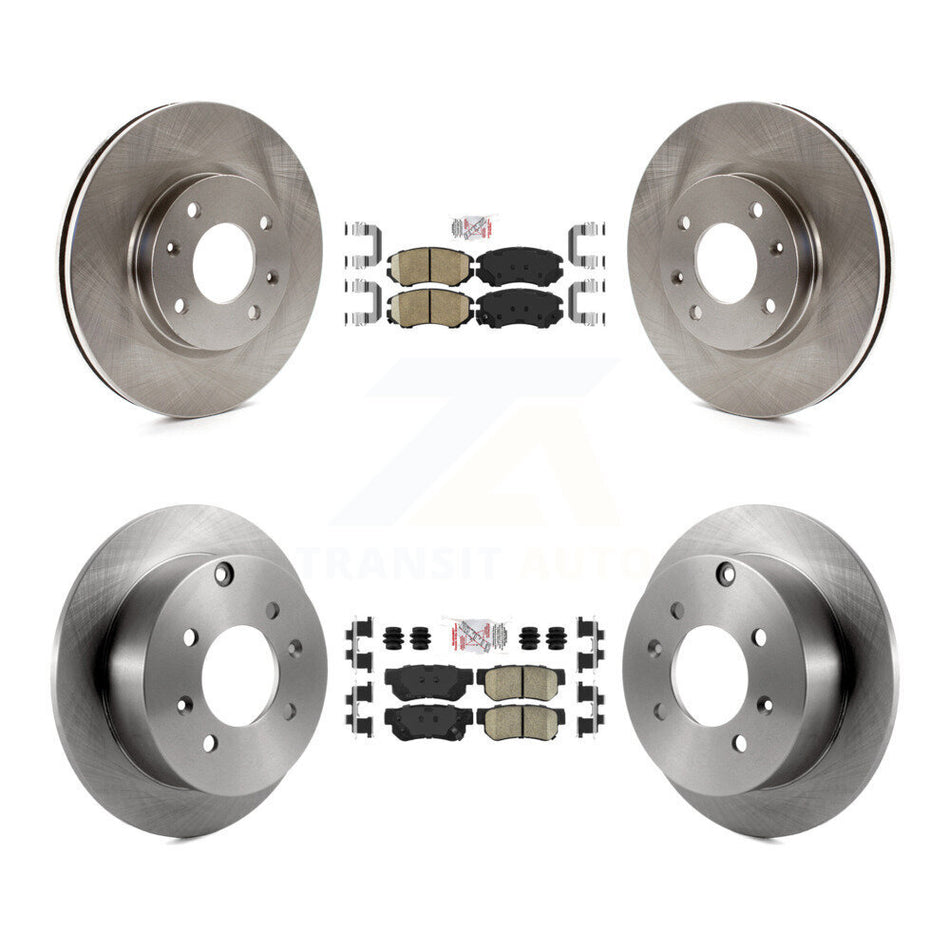 Front Rear Ceramic Pads And Disc Brake Rotors Kit For Hyundai Sonata Kia Optima Magentis K8A-102496