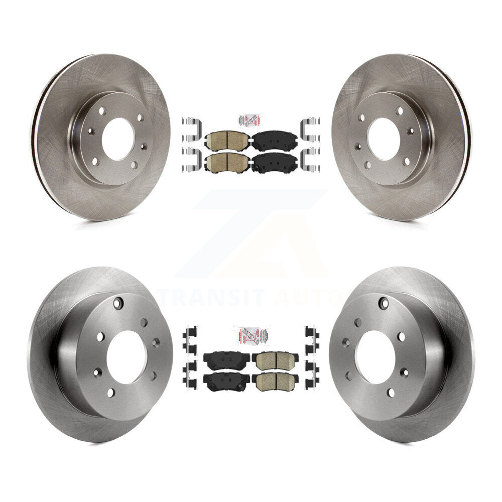 Front Rear Ceramic Pads And Disc Brake Rotors Kit For Hyundai Sonata Kia Optima Magentis K8A-102497