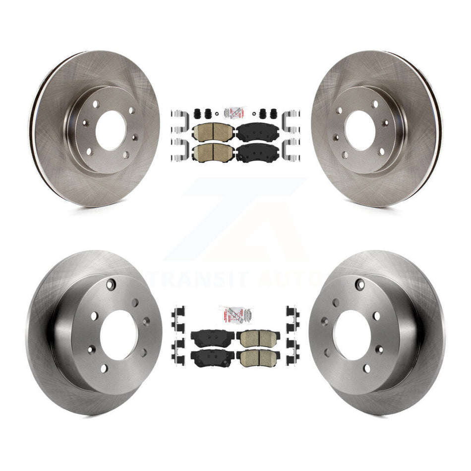 Front Rear Ceramic Pads And Disc Brake Rotors Kit For Hyundai Sonata Kia Optima Magentis K8A-102499