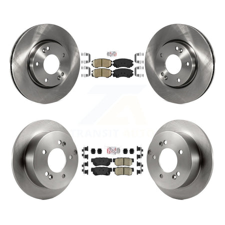 Front Rear Ceramic Pad Disc Brake Rotor Kit For Hyundai Tucson Kia Sportage Sonata Optima K8A-102500