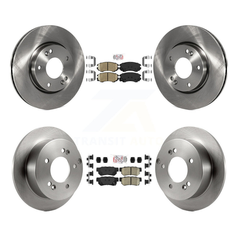 Front Rear Ceramic Pad Disc Brake Rotor Kit For Hyundai Tucson Kia Sportage Sonata Optima K8A-102500