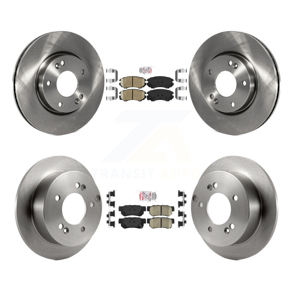 Front Rear Ceramic Pad Disc Brake Rotor Kit For Hyundai Tucson Kia Sportage Sonata Optima K8A-102501