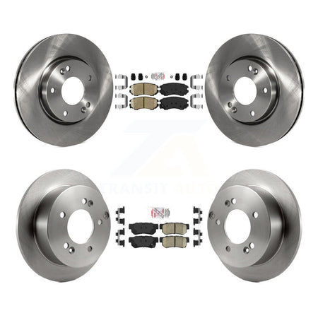 Front Rear Ceramic Pad Disc Brake Rotor Kit For Hyundai Tucson Kia Sportage Sonata Optima K8A-102503