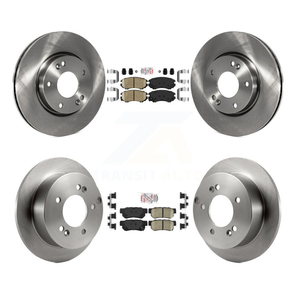 Front Rear Ceramic Pad Disc Brake Rotor Kit For Hyundai Tucson Kia Sportage Sonata Optima K8A-102503