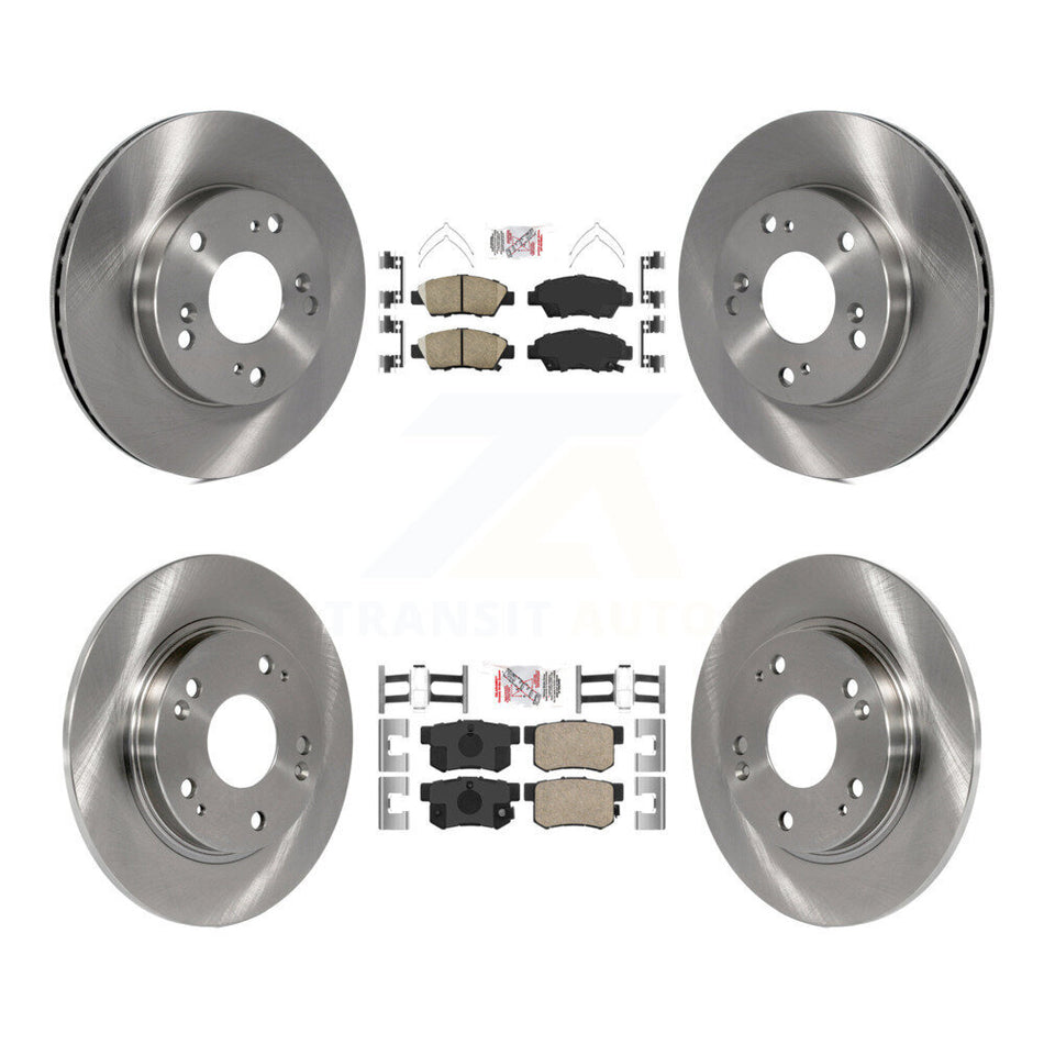 Front Rear Ceramic Pads And Disc Brake Rotors Kit For 2011-2015 Honda CR-Z K8A-102506