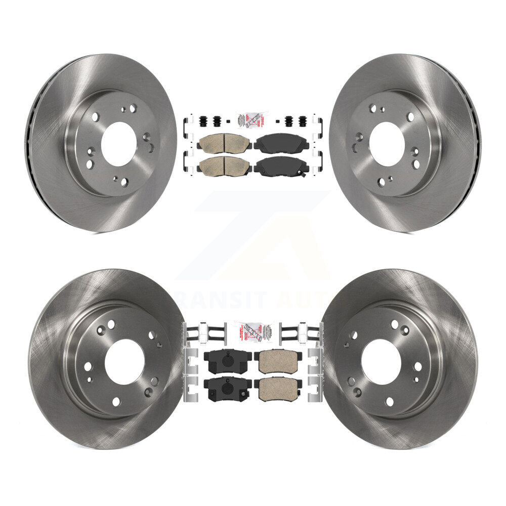 Front Rear Ceramic Pads And Disc Brake Rotors Kit For Honda Civic K8A-102511