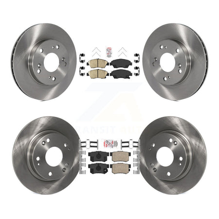 Front Rear Ceramic Pads And Disc Brake Rotors Kit For Honda Civic K8A-102515