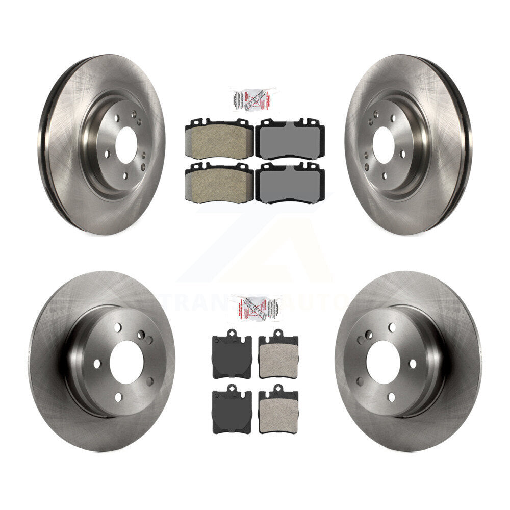 Front Rear Semi-Metallic Pad And Disc Brake Rotors Kit For Mercedes-Benz C230 SLK350 C320 K8A-102525