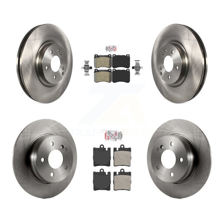 Front Rear Semi-Metallic Pad & Brake Rotors Kit For Mercedes-Benz C230 SLK350 CLK350 C320 K8A-102527