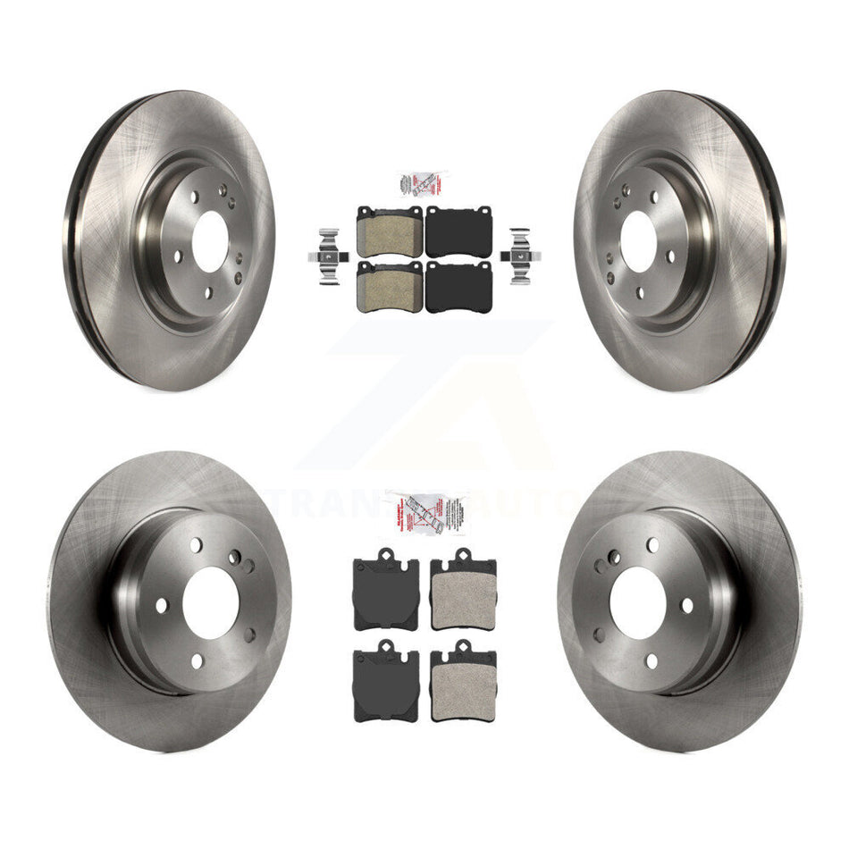 Front Rear Semi-Metallic Pad & Brake Rotors Kit For Mercedes-Benz C230 SLK350 CLK350 C320 K8A-102527