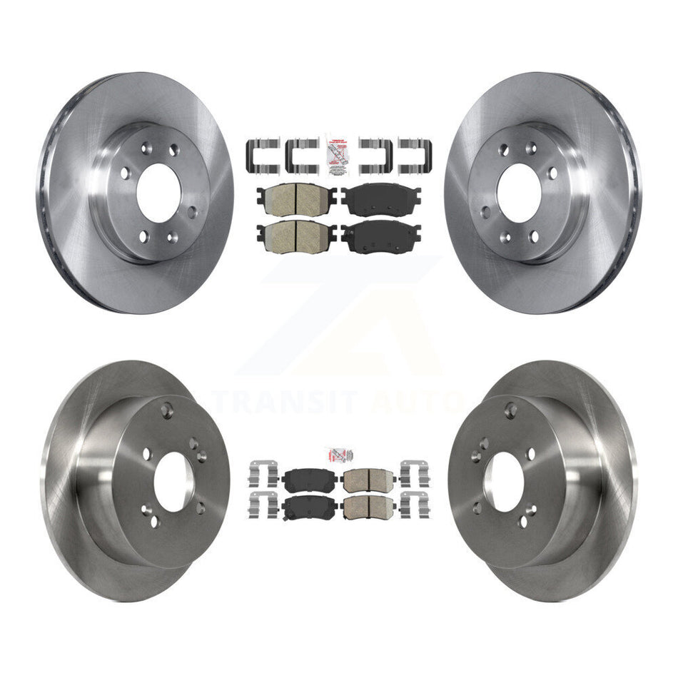 Front Semi-Metallic Rear Ceramic Pad Disc Brake Rotor Kit For Hyundai Accent Kia Rio5 Rio K8A-102530
