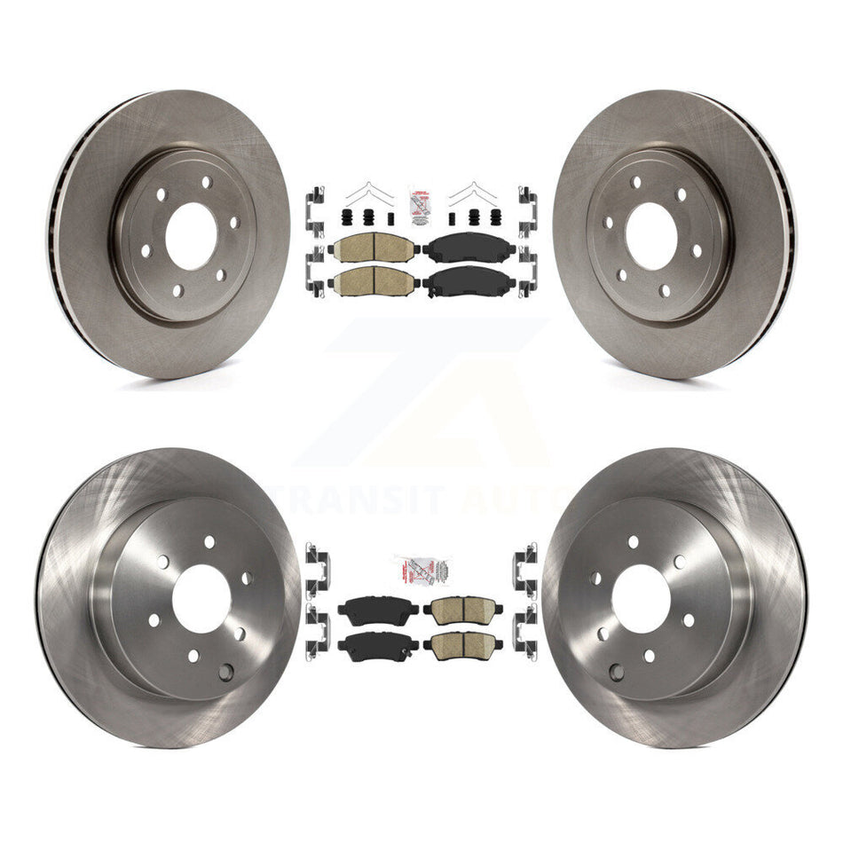 Front Rear Ceramic Pads And Disc Brake Rotors Kit For Nissan Pathfinder K8A-102533