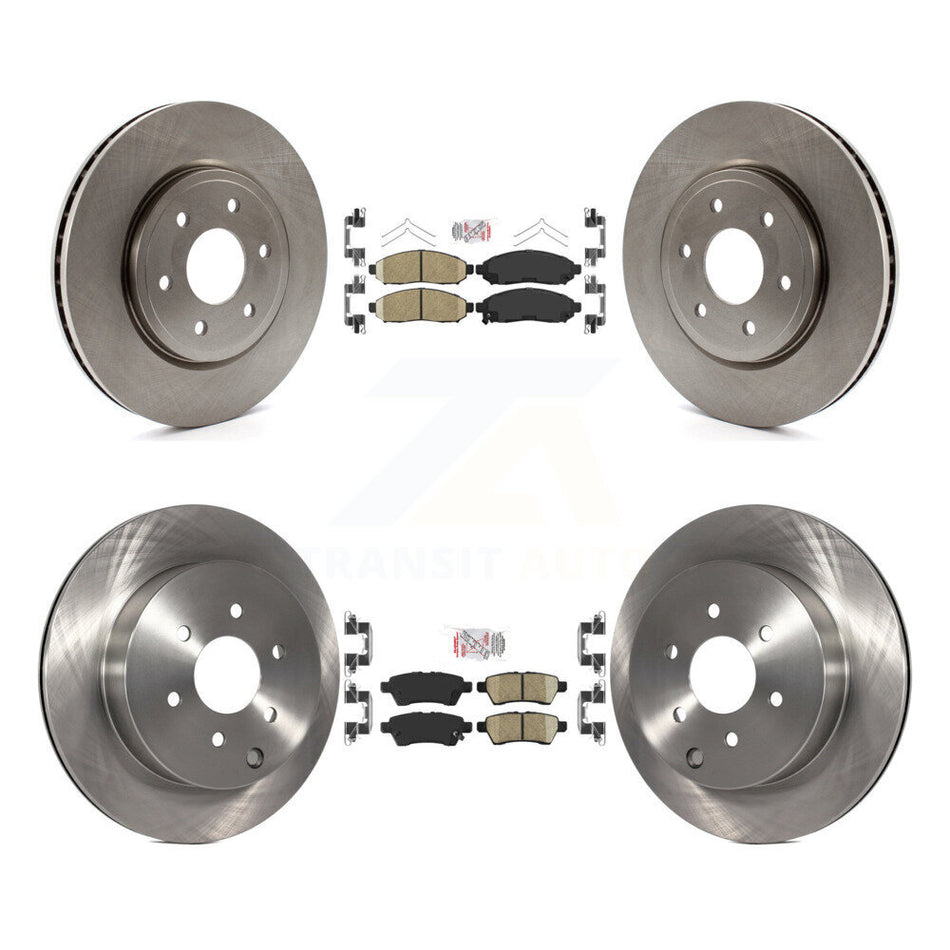Front Rear Ceramic Pads And Disc Brake Rotors Kit For Nissan Pathfinder K8A-102534