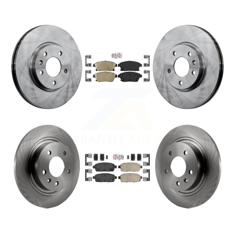 Front Rear Ceramic Pad Disc Brake Rotor Kit For Chevrolet Cruze Buick Verano Orlando Volt K8A-102541