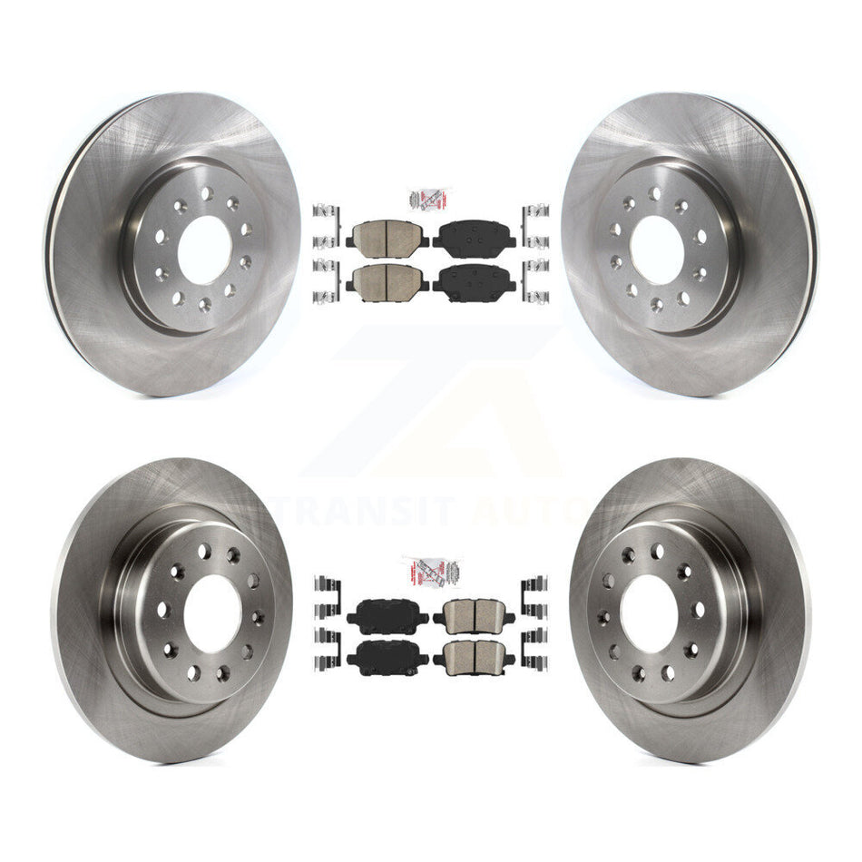 Front Rear Ceramic Pad Disc Brake Rotor Kit For Chevrolet Equinox GMC Terrain Buick Regal K8A-102554