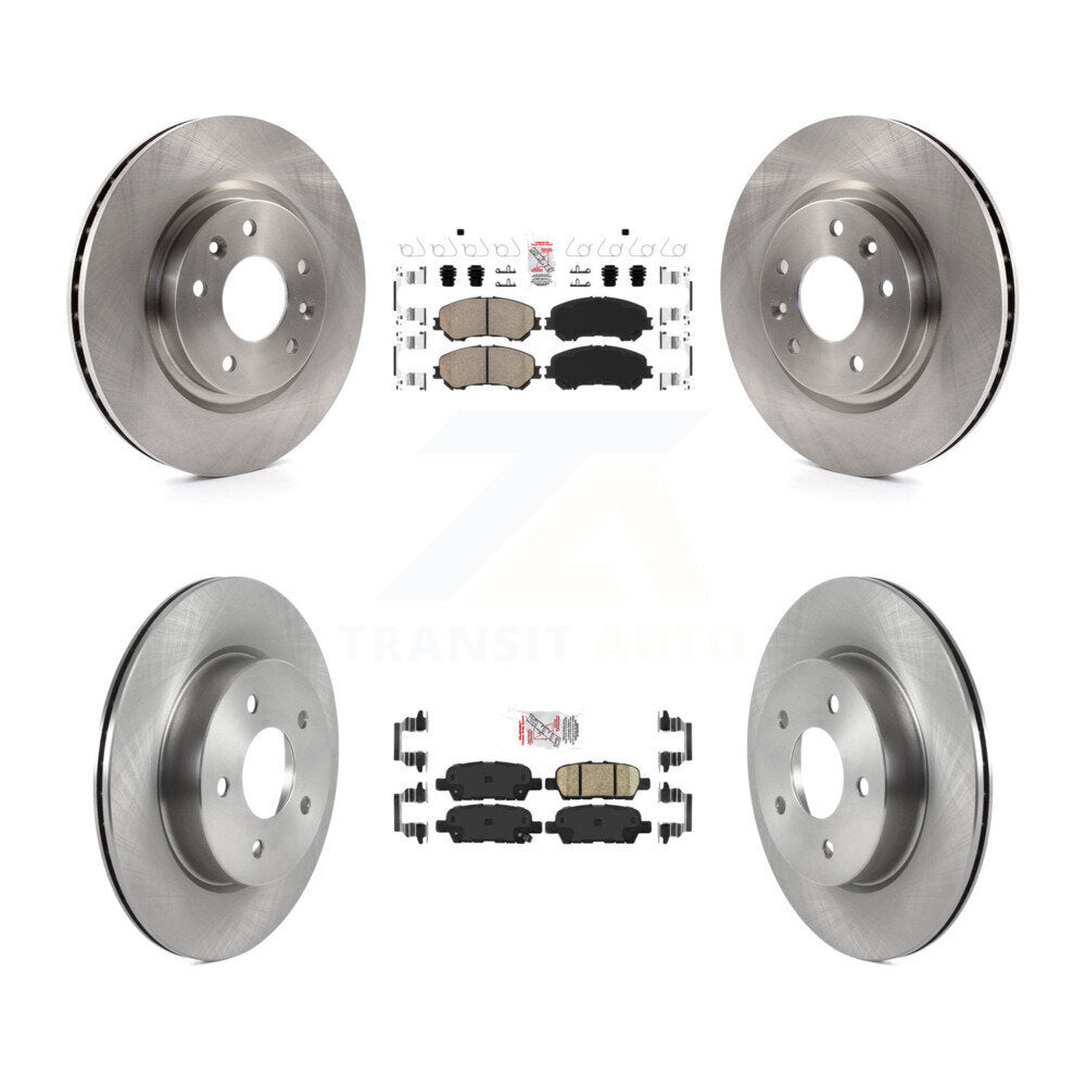 Front Rear Ceramic Pads And Disc Brake Rotors Kit For Nissan Qashqai Rogue Sport K8A-102566