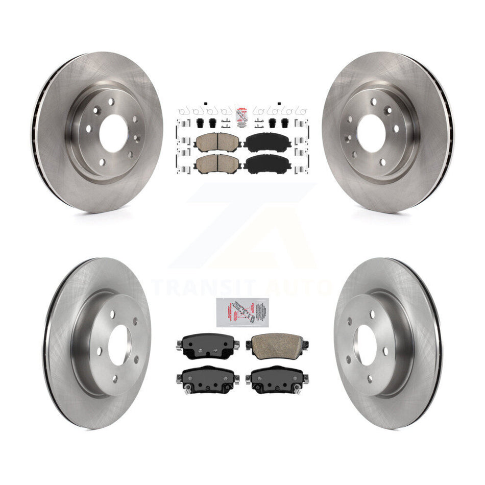 Front Rear Ceramic Pads And Disc Brake Rotors Kit For Nissan Rogue Sport Qashqai K8A-102569