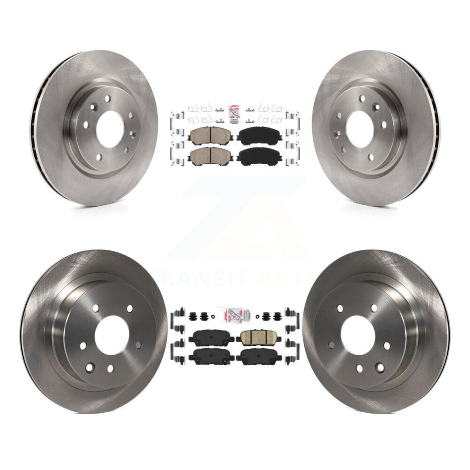 Front Rear Ceramic Pads And Disc Brake Rotors Kit For Nissan Rogue Sport Qashqai K8A-102571