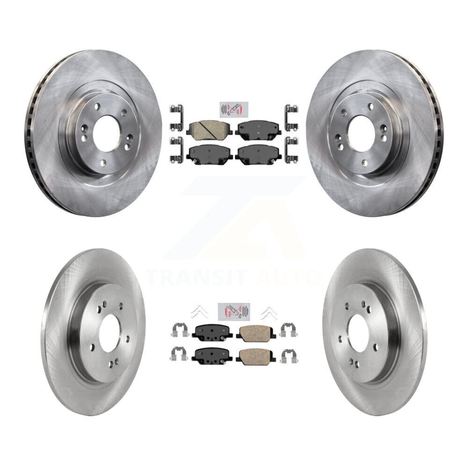 Front Rear Ceramic Pads And Disc Brake Rotors Kit For 2019-2020 Hyundai Santa Fe K8A-102597
