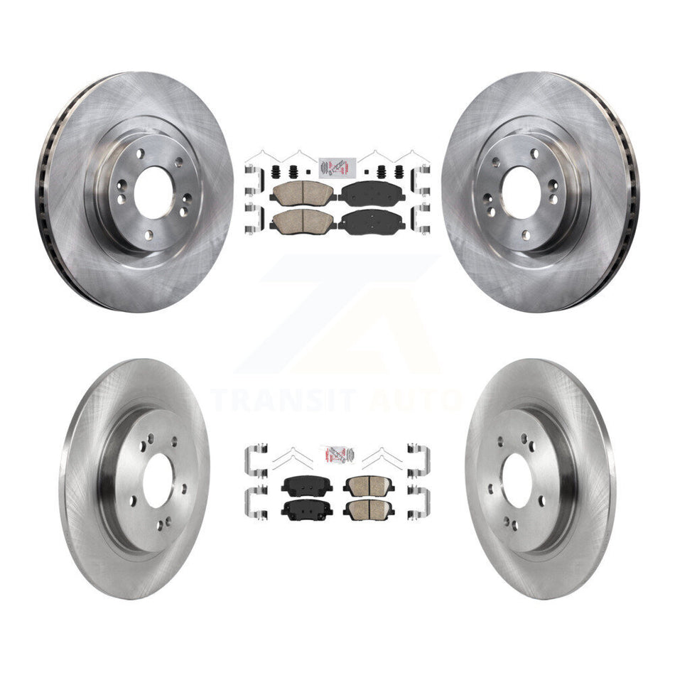 Front Rear Ceramic Pads And Disc Brake Rotors Kit For Hyundai Santa Fe K8A-102598