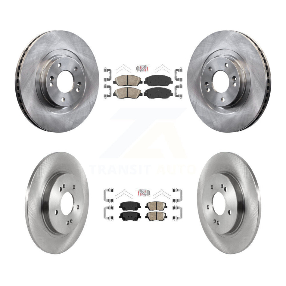 Front Rear Ceramic Pads And Disc Brake Rotors Kit For Hyundai Santa Fe K8A-102599