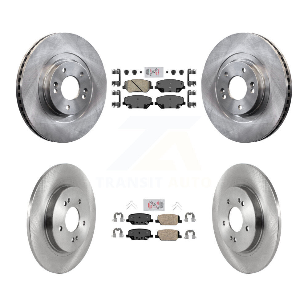 Front Rear Ceramic Pads And Disc Brake Rotors Kit For 2019-2020 Hyundai Santa Fe K8A-102600
