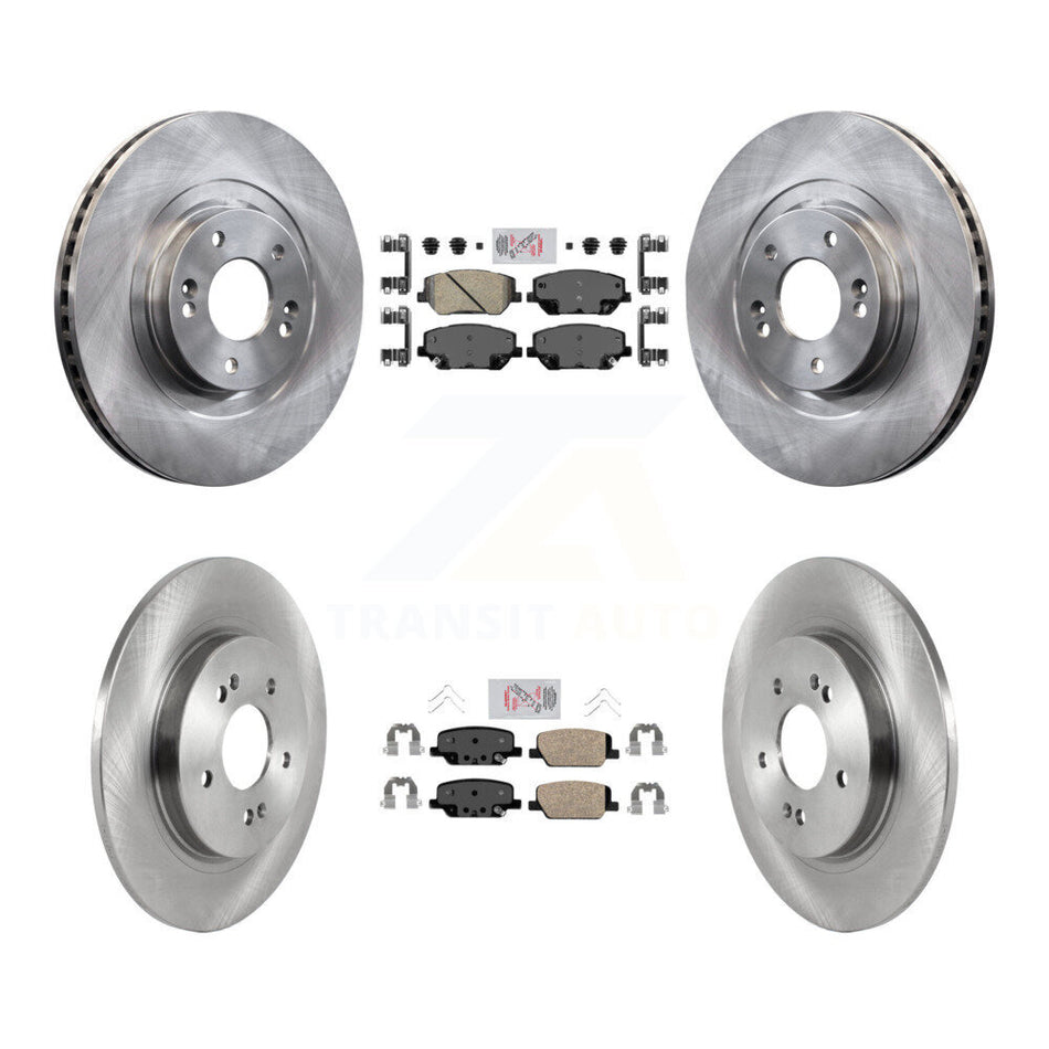 Front Rear Ceramic Pads And Disc Brake Rotors Kit For 2019-2020 Hyundai Santa Fe K8A-102600