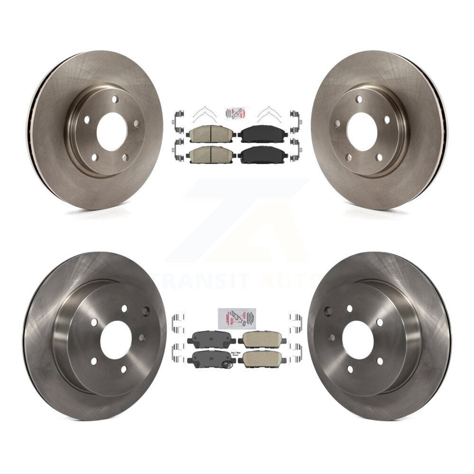Front Rear Ceramic Pads And Disc Brake Rotors Kit For 2004-2009 Nissan Quest K8A-102611
