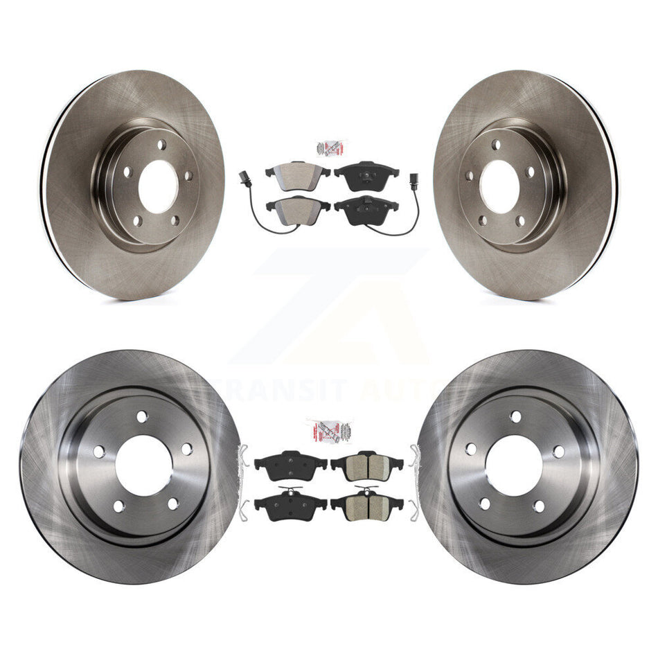 Front Semi-Metallic Rear Ceramic Pads And Disc Brake Rotors Kit For Mazda 3 K8A-102616