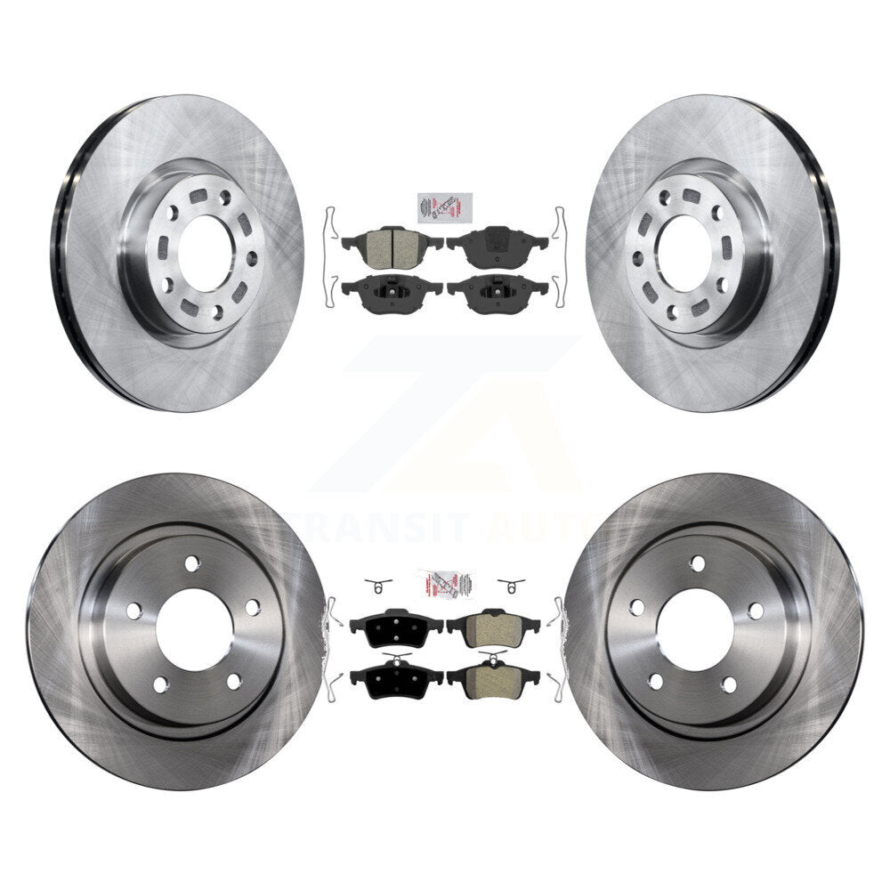 Front Rear Semi-Metallic Pads And Disc Brake Rotors Kit For Mazda 3 Sport K8A-102617