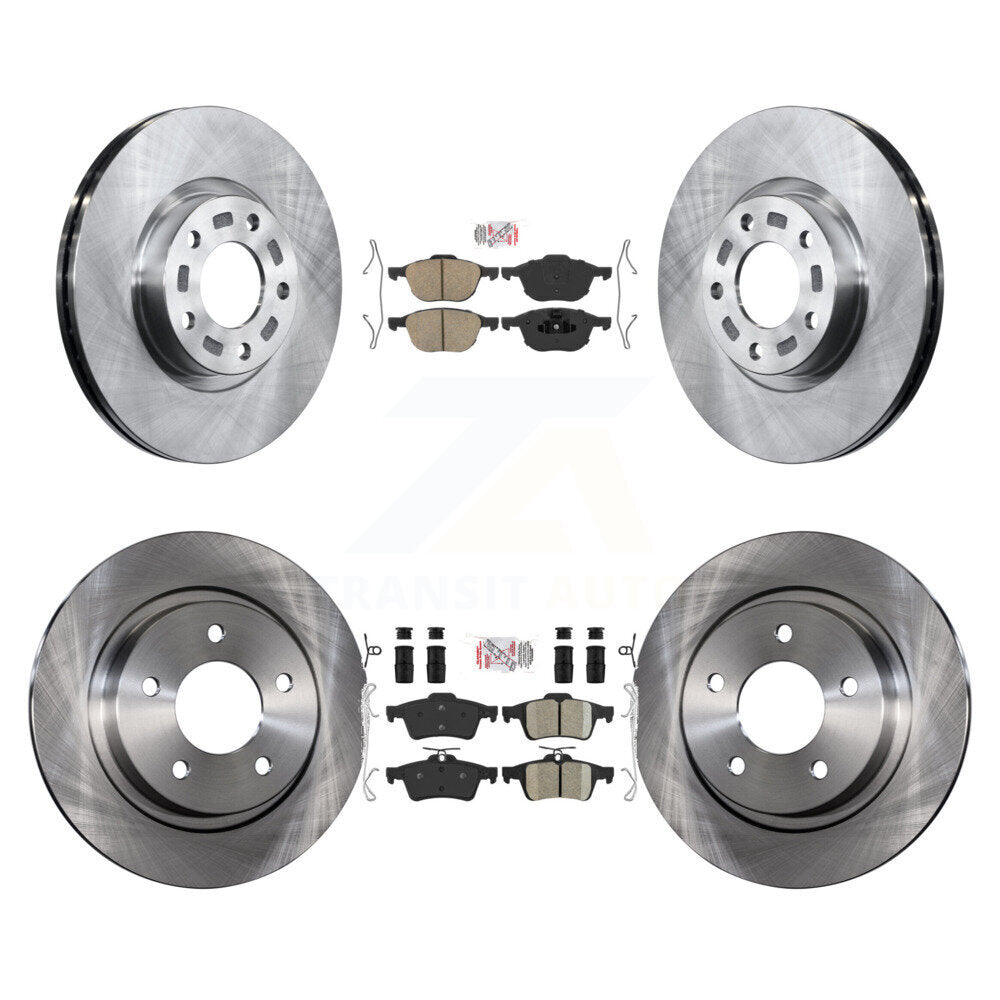 Front Rear Ceramic Pads And Disc Brake Rotors Kit For Mazda 3 Sport K8A-102621
