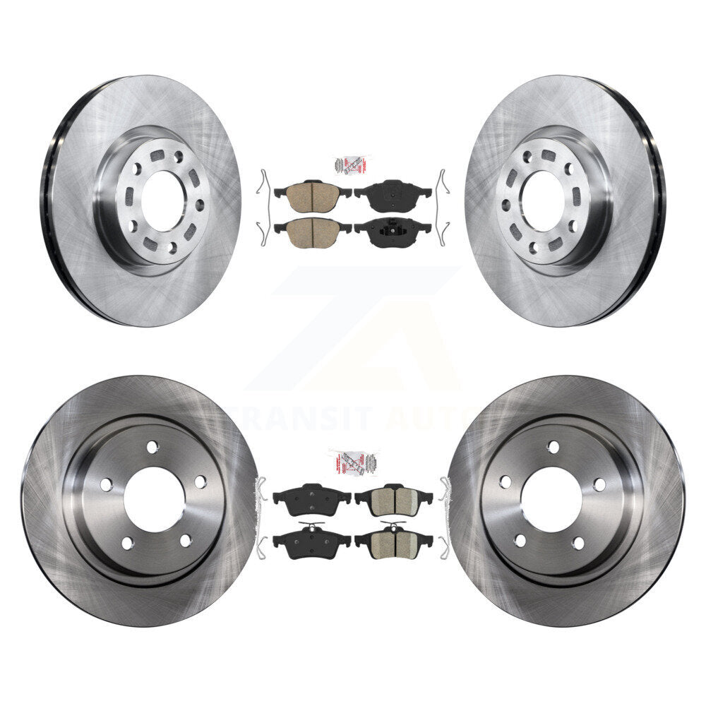 Front Rear Ceramic Pads And Disc Brake Rotors Kit For Mazda 3 Sport K8A-102622