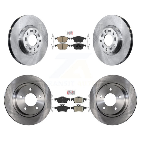 Front Rear Ceramic Pads And Disc Brake Rotors Kit For Mazda 3 Sport K8A-102622