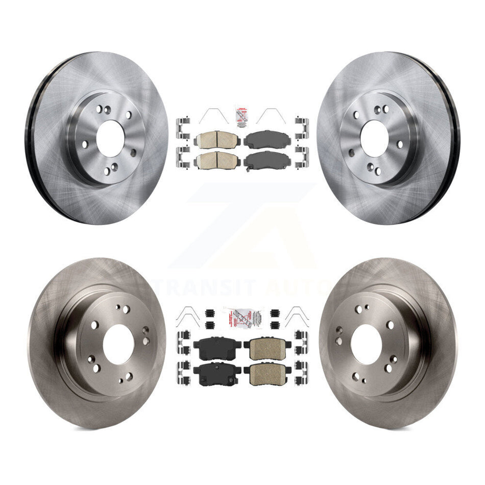 Front Rear Ceramic Pads And Disc Brake Rotors Kit For Honda Accord Acura TSX K8A-102634