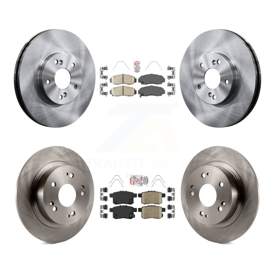 Front Rear Ceramic Pads And Disc Brake Rotors Kit For Honda Accord Acura TSX K8A-102635