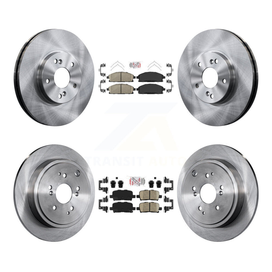 Front Rear Ceramic Pads And Disc Brake Rotors Kit For 2003-2006 Acura MDX K8A-102636