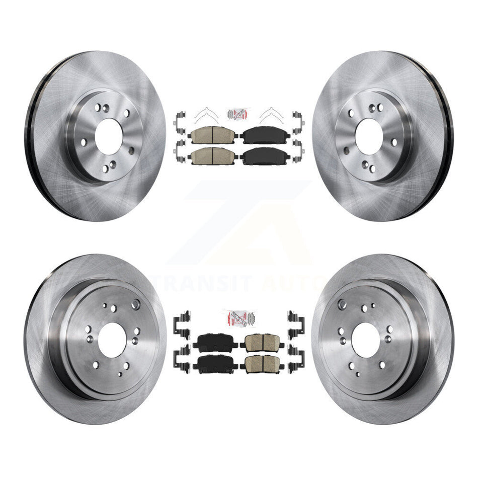Front Rear Ceramic Pads And Disc Brake Rotors Kit For 2003-2006 Acura MDX K8A-102637