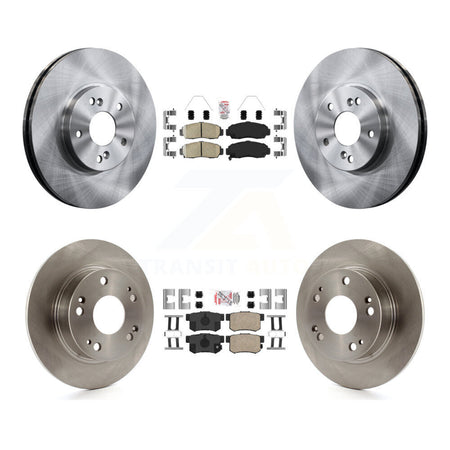 Front Rear Ceramic Pads And Disc Brake Rotors Kit For Honda Accord Acura TSX K8A-102639