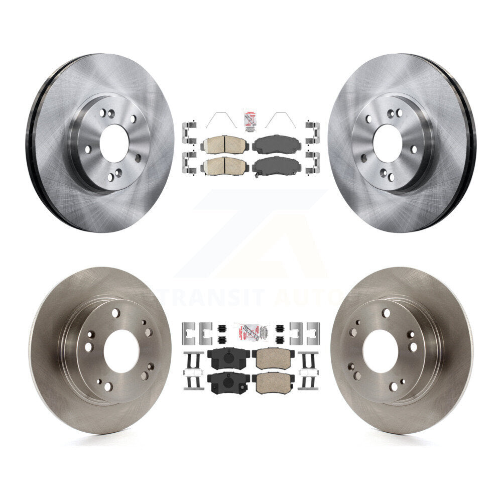 Front Rear Ceramic Pads And Disc Brake Rotors Kit For Honda Accord Acura TSX K8A-102641