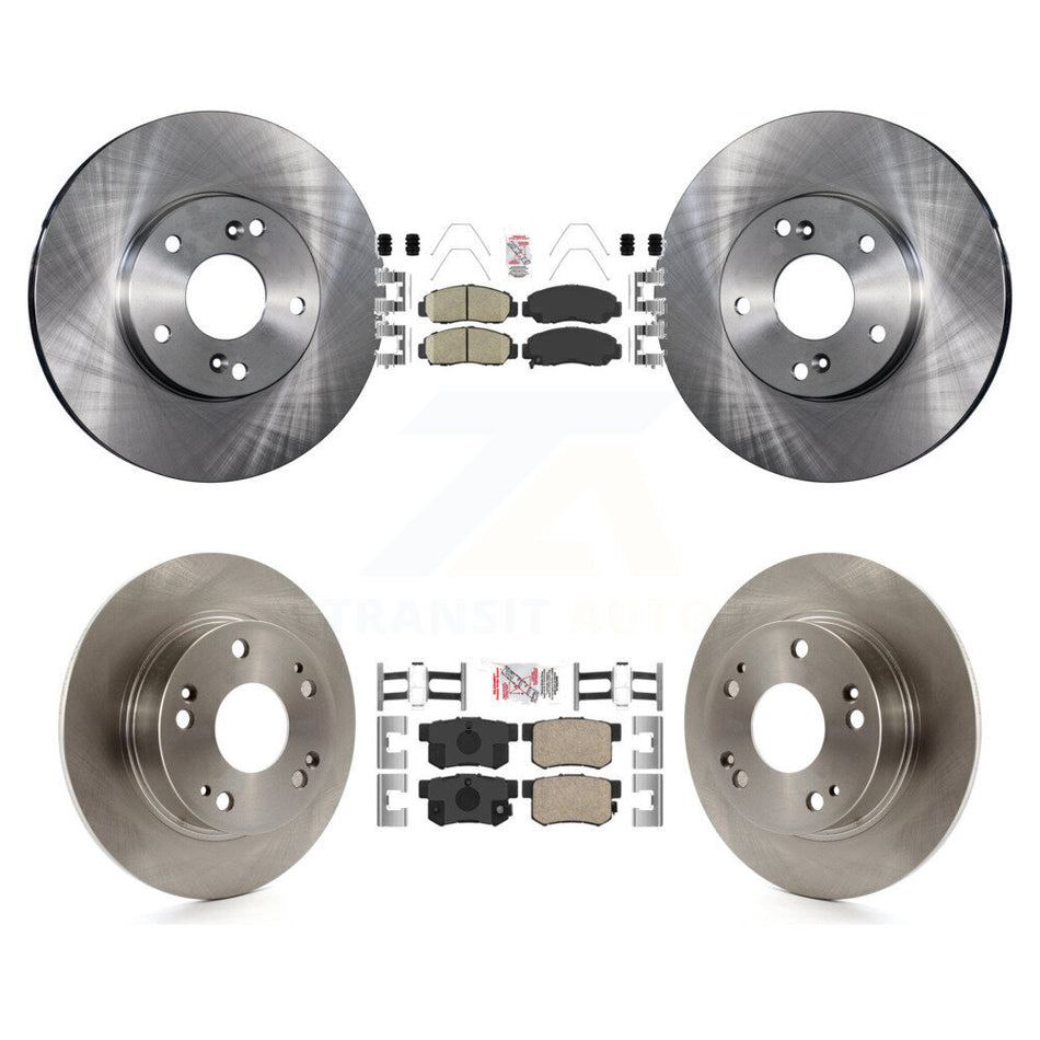 Front Rear Ceramic Pads And Disc Brake Rotors Kit For Honda Accord K8A-102642