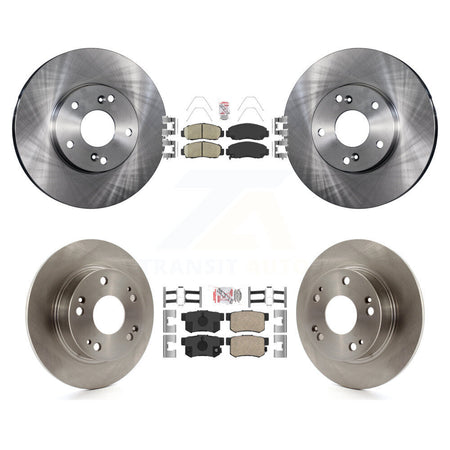 Front Rear Ceramic Pads And Disc Brake Rotors Kit For Honda Accord K8A-102644