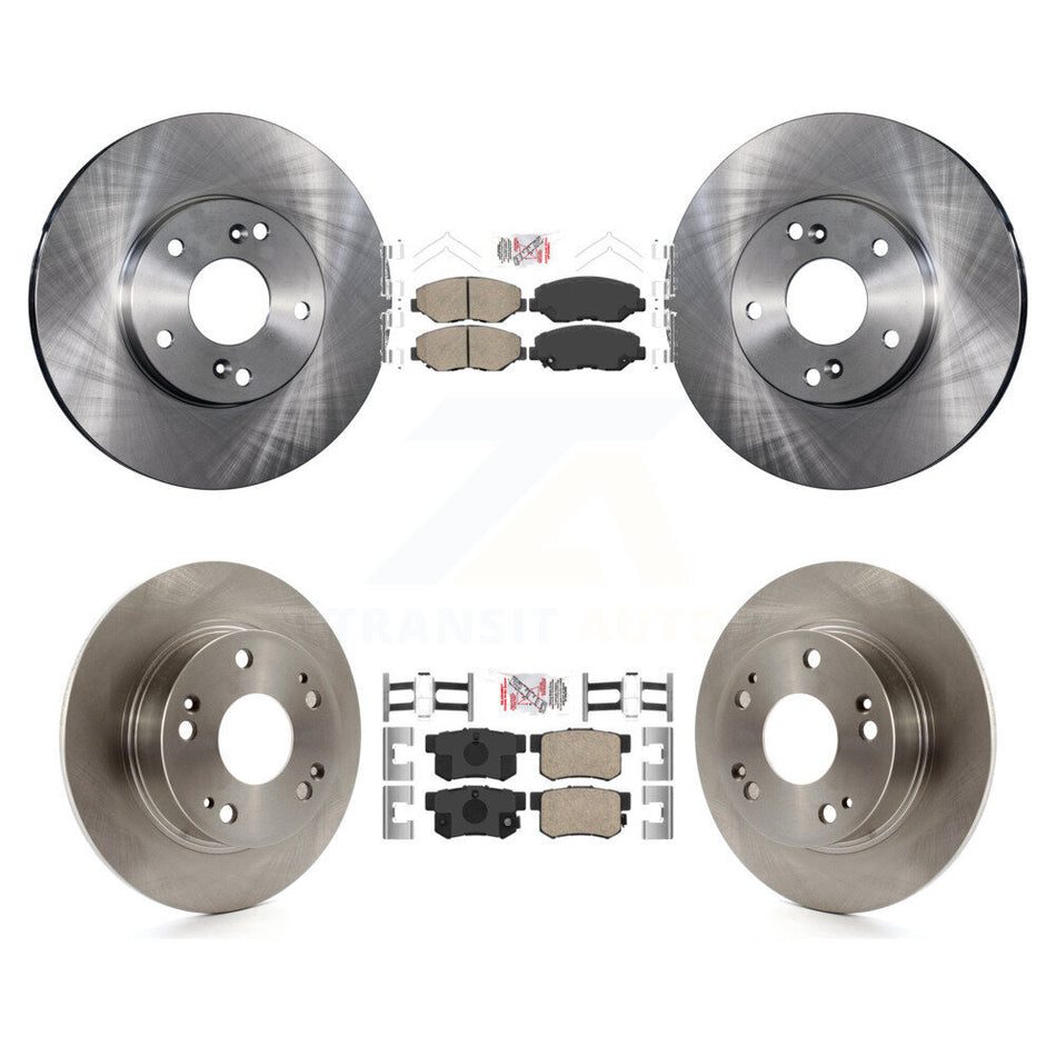 Front Rear Ceramic Pads And Disc Brake Rotors Kit For Honda Accord K8A-102646
