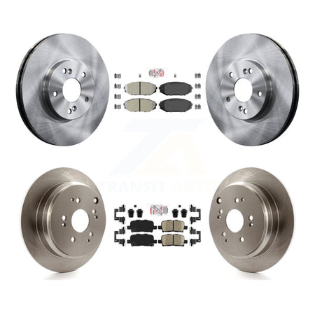 Front Semi-Metallic Rear Ceramic Pad And Disc Brake Rotor Kit For 2002-2004 Honda Odyssey K8A-102648