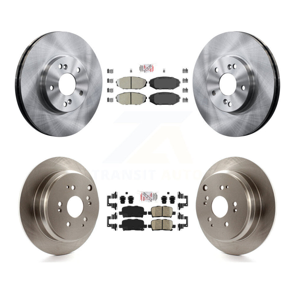 Front Semi-Metallic Rear Ceramic Pad And Disc Brake Rotor Kit For 2002-2004 Honda Odyssey K8A-102648